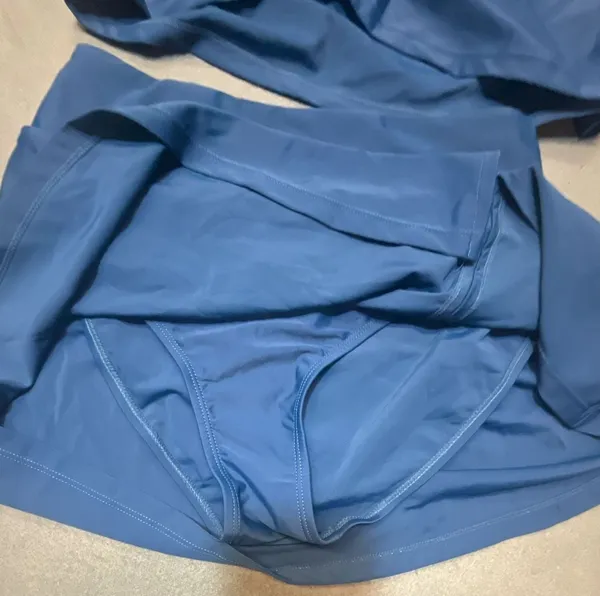 Blue Tankini Swimsuit Set Size M - Image 8