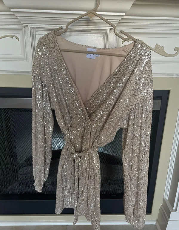 Oh Polly Mini Sequin Dress - Image 4