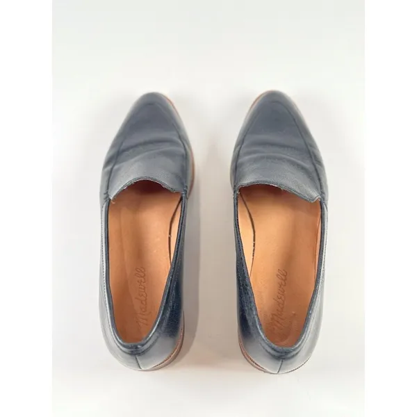 Madewell Womens Shoes Black Leather The Frances Loafer Slip On Office US 7.5 - Image 6