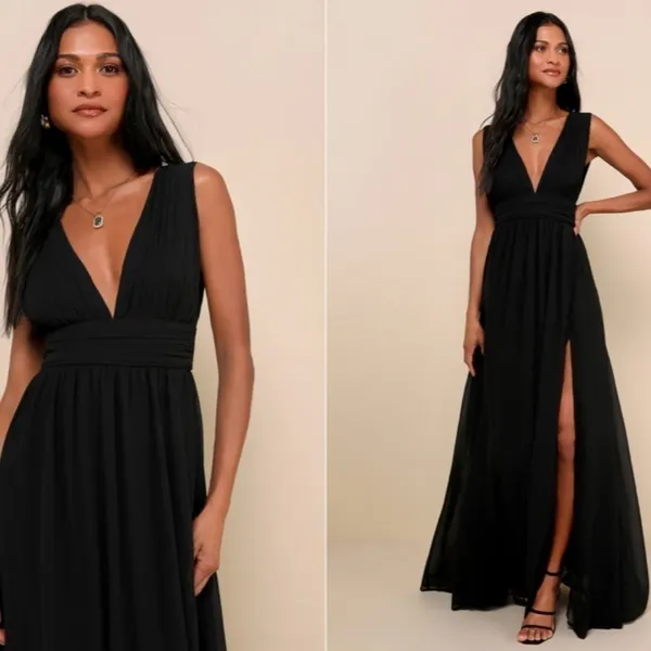 LULUS Prom Wedding Bridesmaid Flowy Romantic Heavenly Hues Maxi Dress NWOT - Image 2