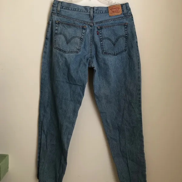 Levis Jeans Women's 14 Blue Vintage 550 Tapered Leg Relaxed Fit Casual - Image 3