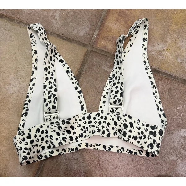 Intimately Free People Erin Printed Scuba Bralette Sz XS Smooth Stretch Leopard - Image 2