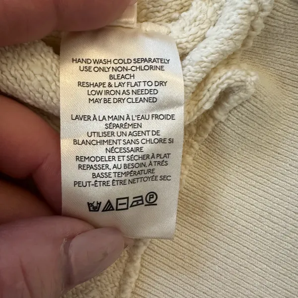Free People Sweater Found My Friend Pullover Cream White XS - Image 7