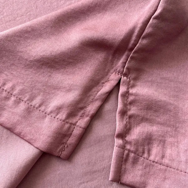 GAP Deco Rose Silky V-Neck Blouse XL Long Sleeve Draped Top - Image 9