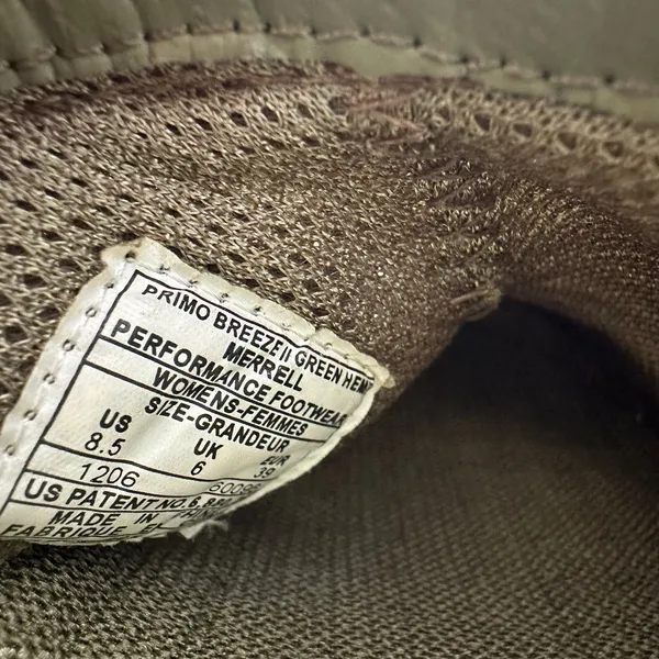 Merrell Primo Breeze II Green Hemp Mesh Slip On Shoes Womens Size 8.5 Comfort - Image 10