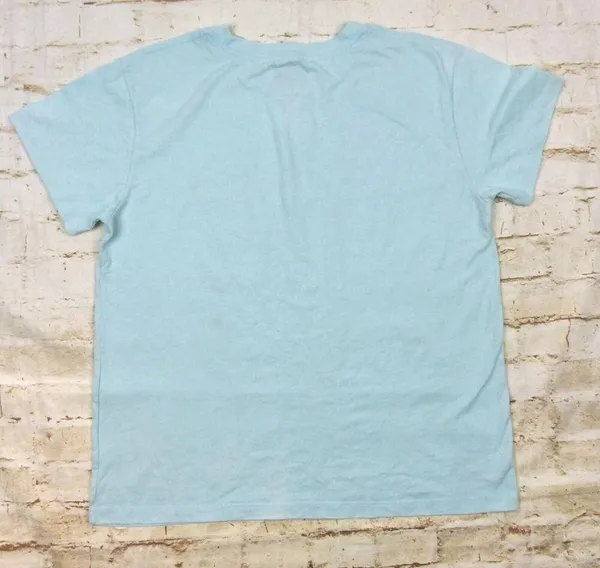 Nintendo Super Mario T-Shirt Womens M Baby Blue Mario Yoshi Graphic Logo Kidcore - Image 6