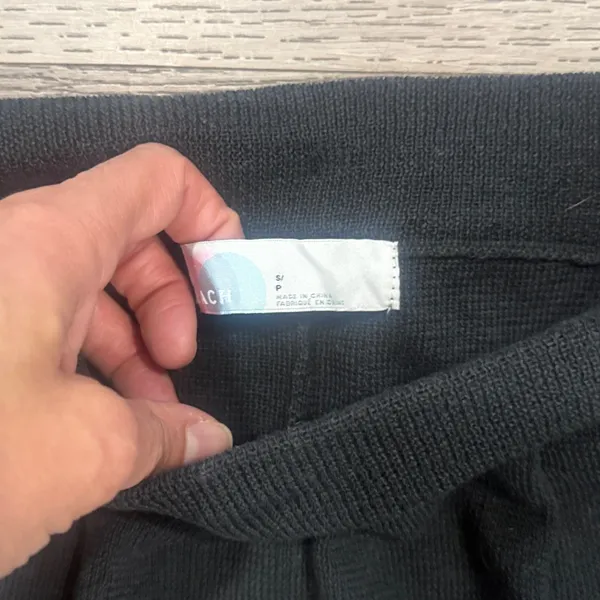 Free People Beach Black Pants Size Small Fraya Barrel Sweater Joggers - Image 4