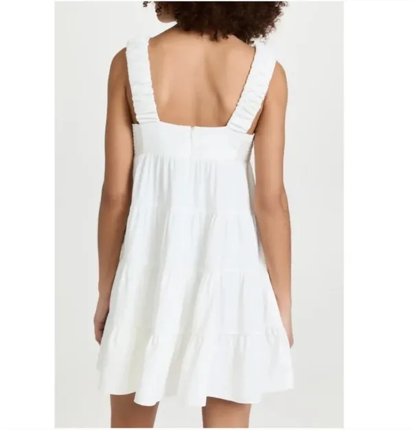 new amanda uprichard nicolia ivory tank mini dress size Large - Image 2