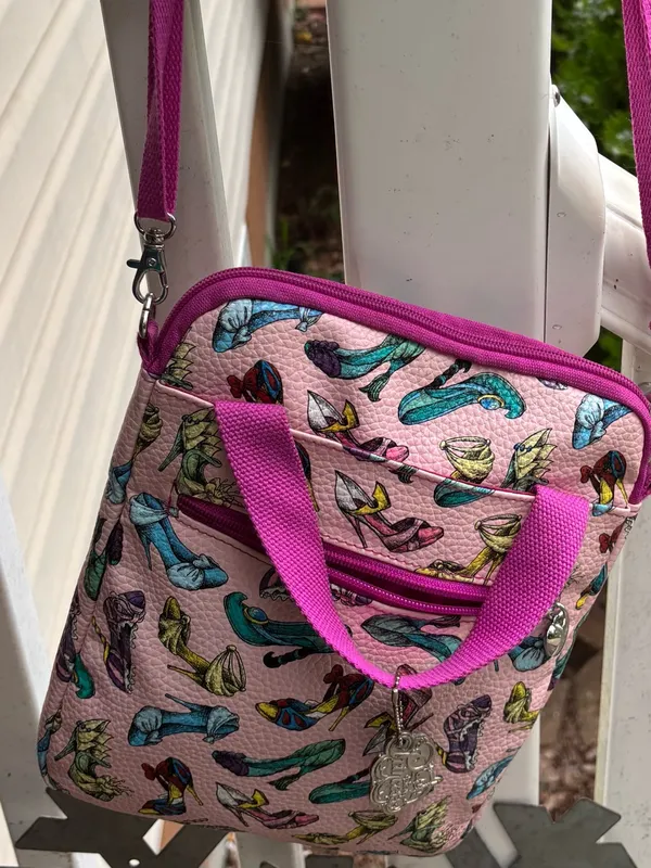 Disney parks pink princess shoes tablet IPad case with strap - Image 8