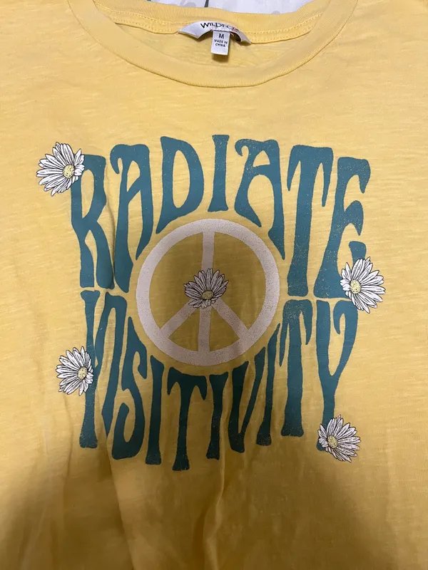 Wildfox Radiate Positivity High Low T Shirt - Image 2