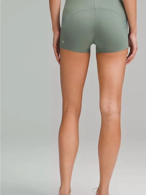 lululemon athletica Sage Green High-Rise Bike Shorts - Image 3