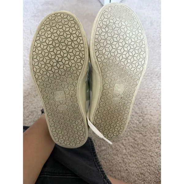 Veja Campo Canvas Sneakers Shoes White Blue - Women's Size 6 - Image 5