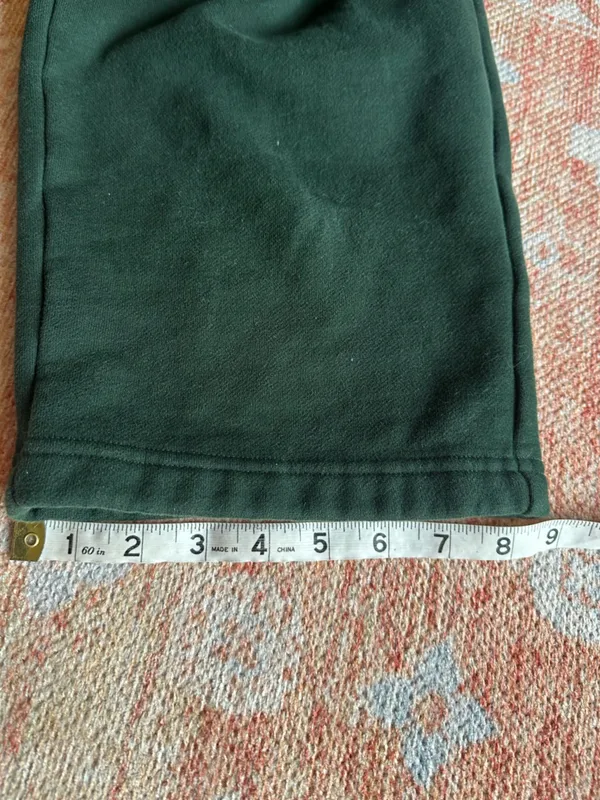 Aritzia Cozy Sweatfleece Mega fit Cargo wide leg Sweatpants dark green size M - Image 9