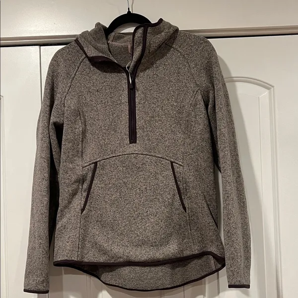 Lululemon Heather Purple Women‎ Long Sleeve 1/2 Zip Up Pullover Hoodie Jacket 8 - Image 2
