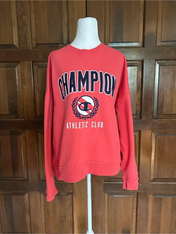Champion Powerblend Fleece Crewneck Sweatshirt‎ Womens Size XL Pink Pullover - Image 2