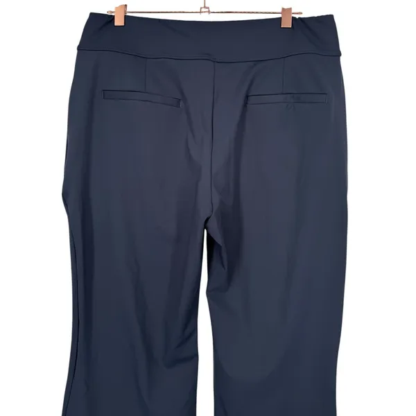 NWT Halara Flex High Waisted Pocket Work Flare Pants Navy Blue Size XLP - Image 10