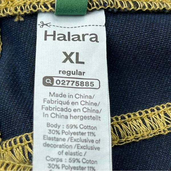 Halara Flex Women High Waisted Pocket Baggy Wide Leg Pull-On Stretch Jean XL NEW - Image 2