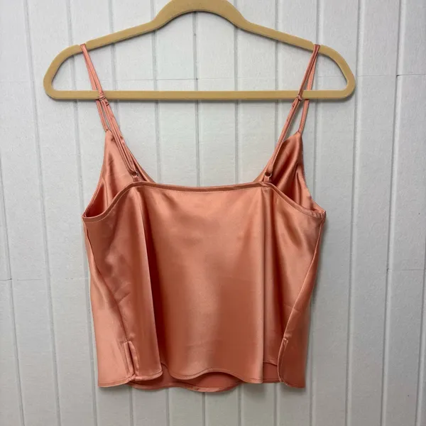 Forever 21 Peach Satin‎ Camisole Size M - Image 4