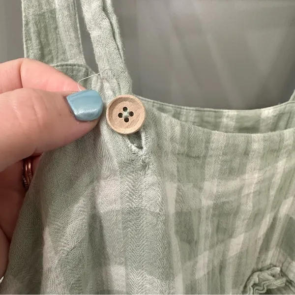Show Me Your Mumu Napa Mini Dress Green Plaid Size Medium - Image 8