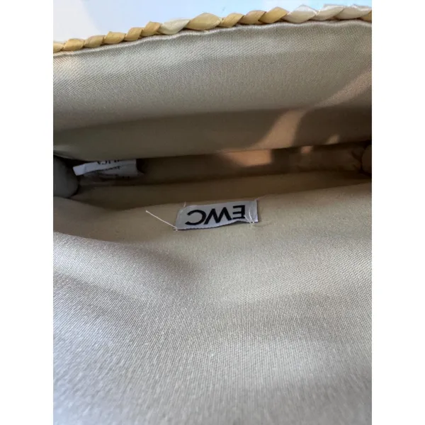 Straw Woven Clutch Bag Womens OS‎ Tan Natural Boho Coastal Cottagecore Neutral - Image 7