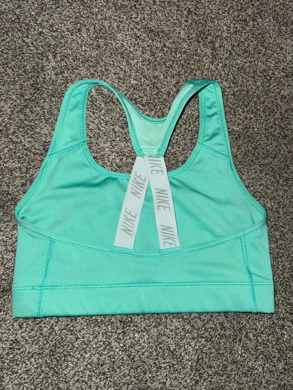 Nike Just Do It Dri-Fit Sports Bra - Teal - Size S - Image 3