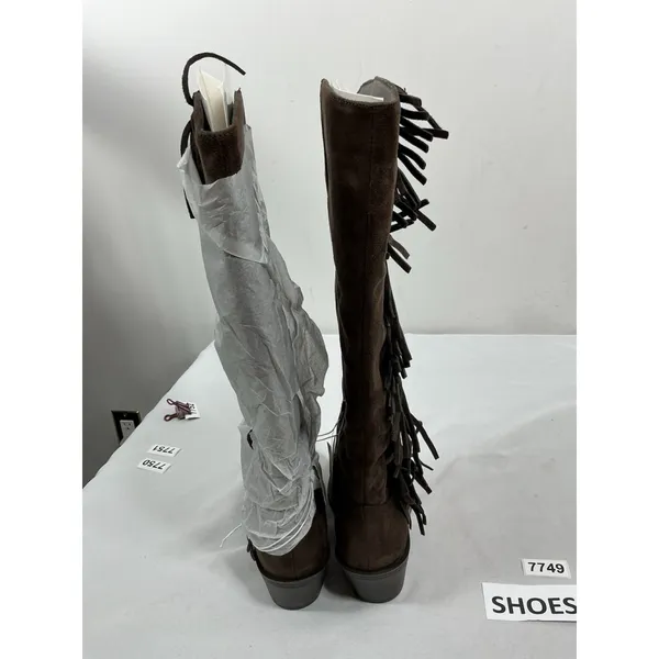 Universal Threads Womans New Patsy Knee High Western Riding Boots 8.5 Brown - Image 4