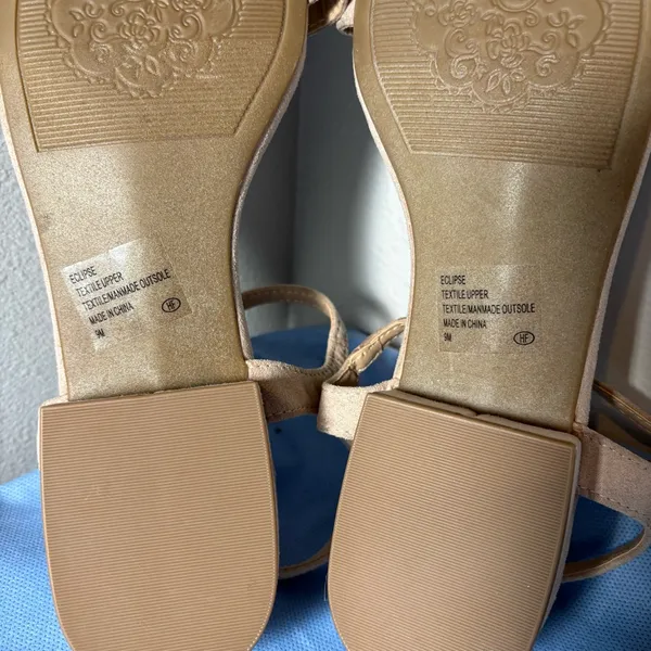 Pop Women's Tan Sandals Size 9 - Image 5