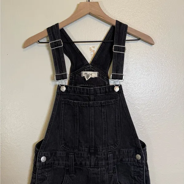 Madewell Straight-Leg‎ Overalls in Lunar Wash - Image 3
