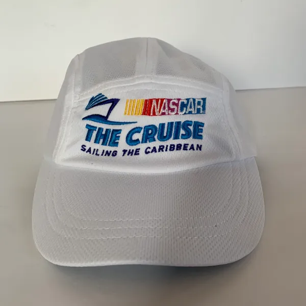 White/Blue NASCAR The Cruise Embroidered Colorful Racing Baseball Cap Hat - Image 3