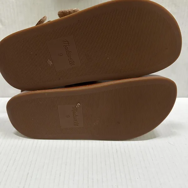 Madewell Emmalee Sandals Womens Size 9 39.5 Brown NW037 Quilted Strap Platform - Image 12