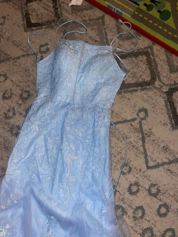 Levetir blue tulle and lace dress sz.S - Image 4