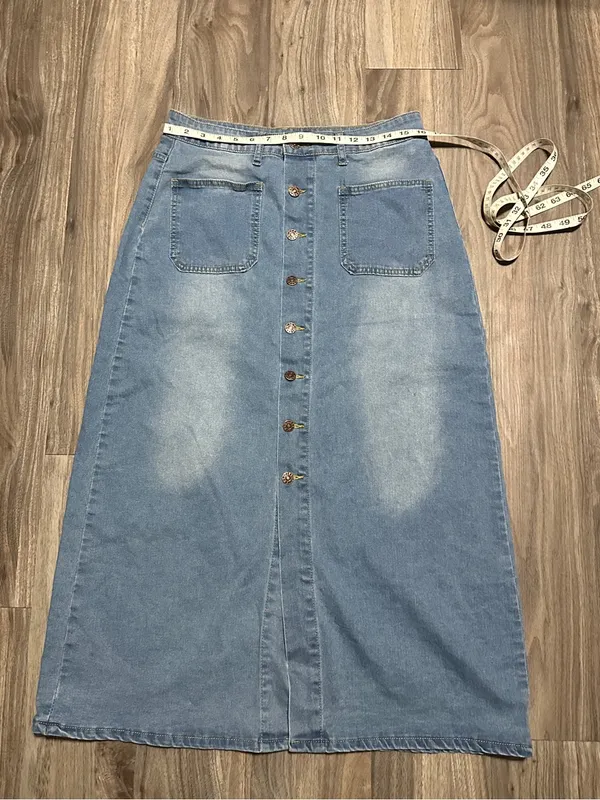 Light Blue Denim Button - Image 4