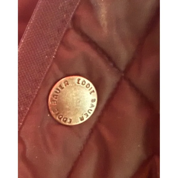 Eddie‎ Bauer Quilted Vest Women Large Black Excellent Full Zip Diamond Pattern - Image 9