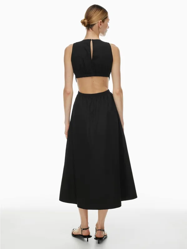 Aritzia Babaton Cella Poplin Dress in Black size XS - Image 2