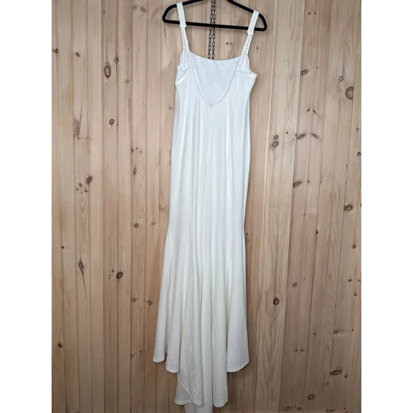 NWT Lulus Safine White Backless Mermaid Maxi Dress Wedding Bride Bridal Size XL - Image 4