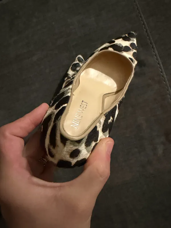 Nine West Leopard Print Heels Multicolor 7  - Image 5