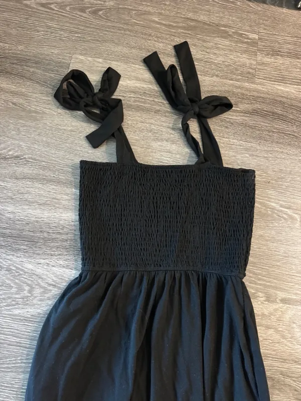 Black Bow Jumpsuit Size M - Image 10