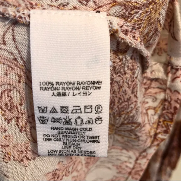 Free People Lady Luck Dress L Cream/Rust - Image 14