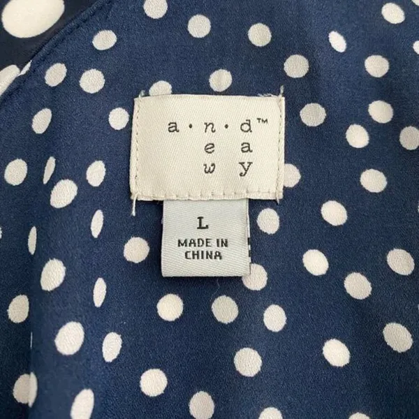 A NEW DAY Women's Polka Dot One Shoulder Midi Dress - L‎ - Image 12