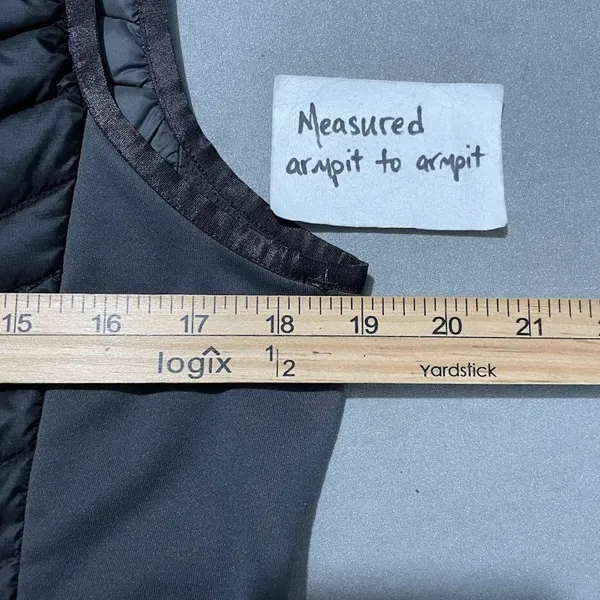 Eddie Bauer First Ascent Puffer Vest Size M Black 800 Fill Goose Down Packable - Image 11
