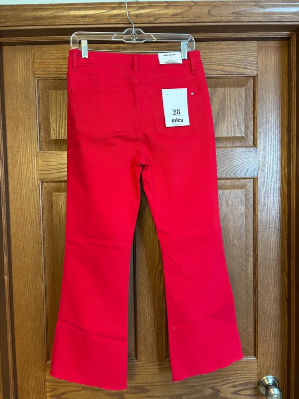 Mica high rise ankle flare Red Size 28 - Image 2