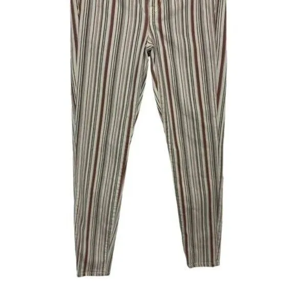 American Eagle Jeggings Jeans‎ 4 Striped Stretch High Rise Casual Chic - Image 4
