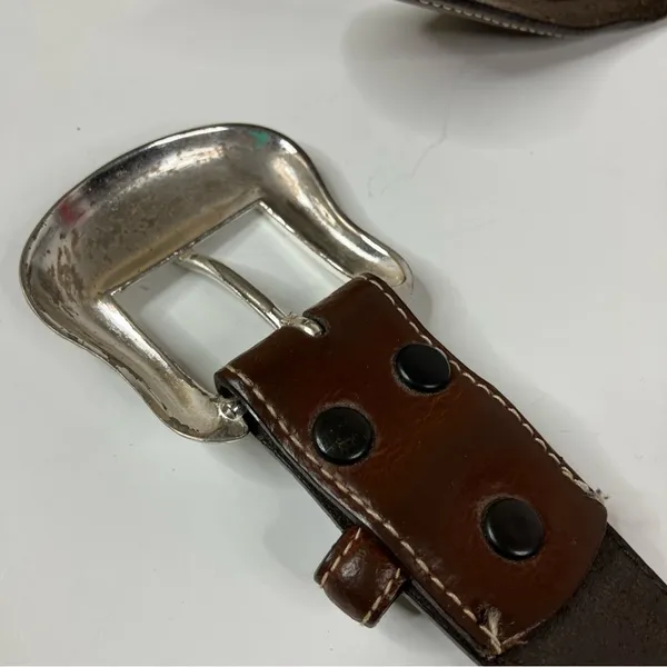 Nocona | Vintage Western Brown Leather Belt 46 - Image 4