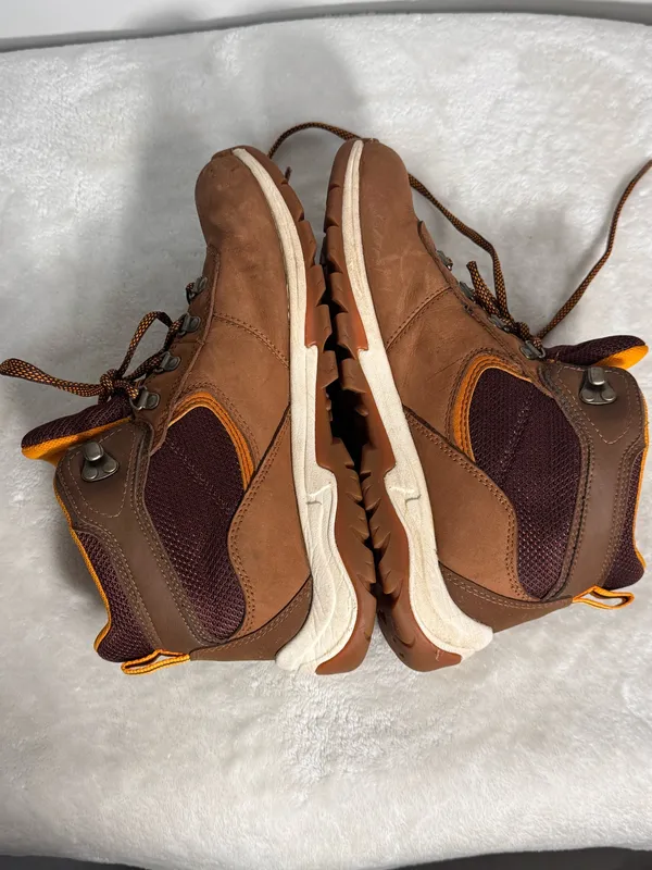 Timberland Women’s Mt. Maddsen Mid Waterproof Hiking Boots 8 Brown Leather - Image 10