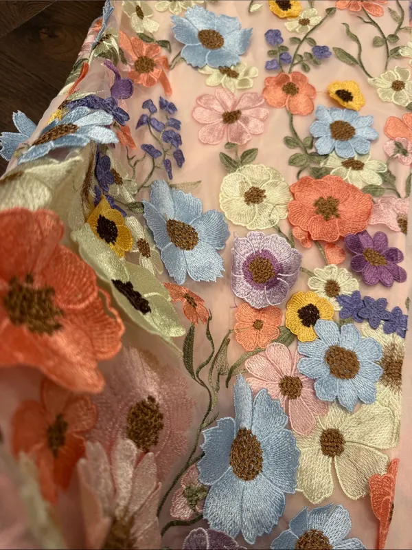 VICI Cassie Strapless Floral Embroidered Midi Dress Large NWT - C39-311 - Image 7