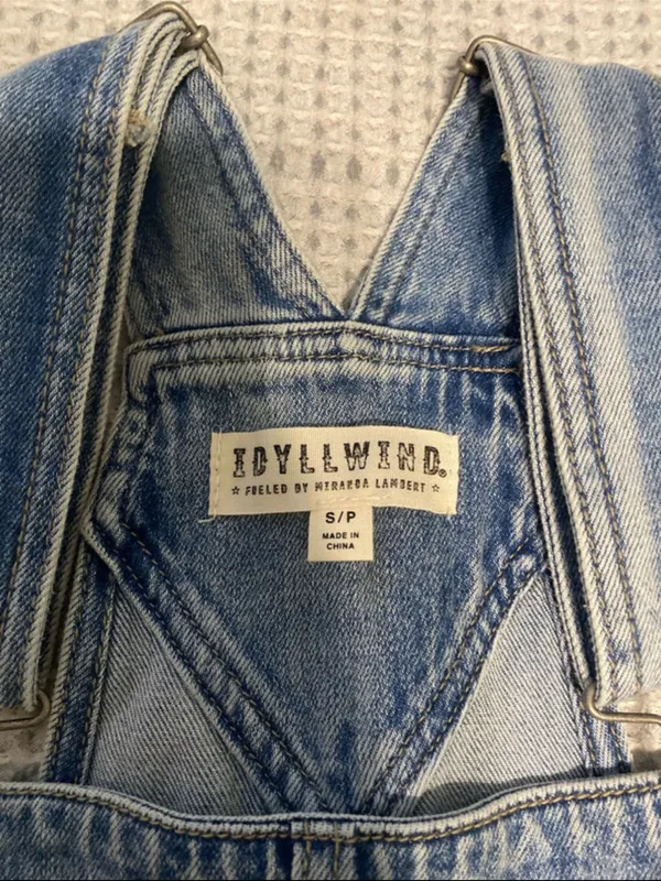 $89 NWOT howdy western denim short overalls by Idyllwind,S rodeo Texas Nashville - Image 4