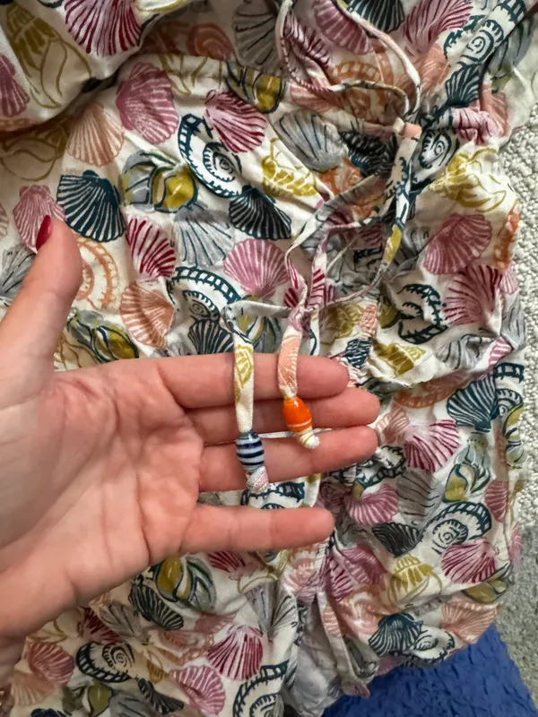 Anthropologie Shell Print Linen Dress - Image 8