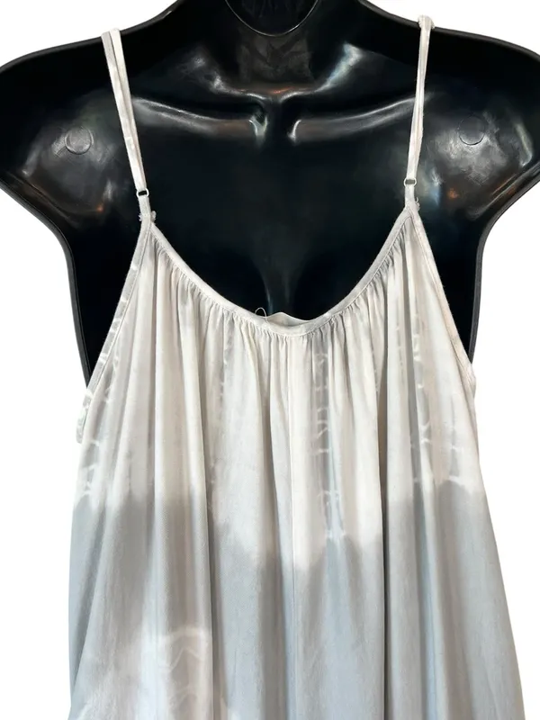 Three Birds Nest Cotton Light Grey Tie Dye Flowy Jumpsuit - Image 10