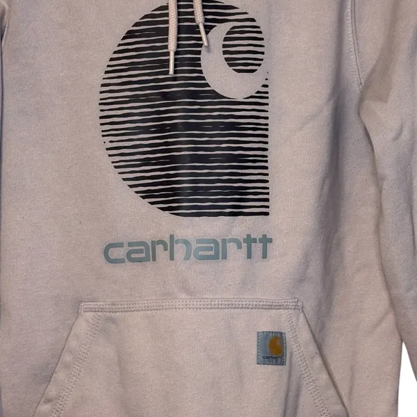 Carhartt Womens Sweater Hooded Rain Defender Relaxed Fit Long Sleeve Pullover XS - Image 2