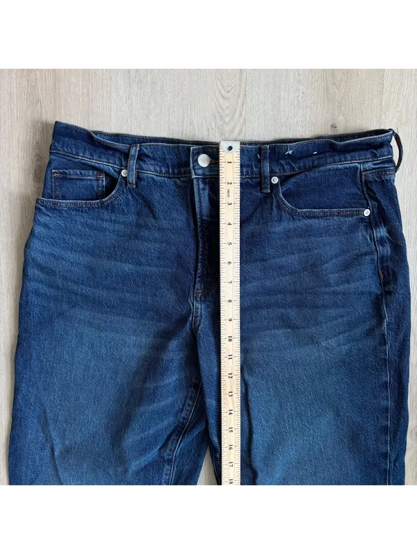 Loft Rivete NWOT Women's Relaxed Straight Mid Rise Jeans Size 32 - Image 8